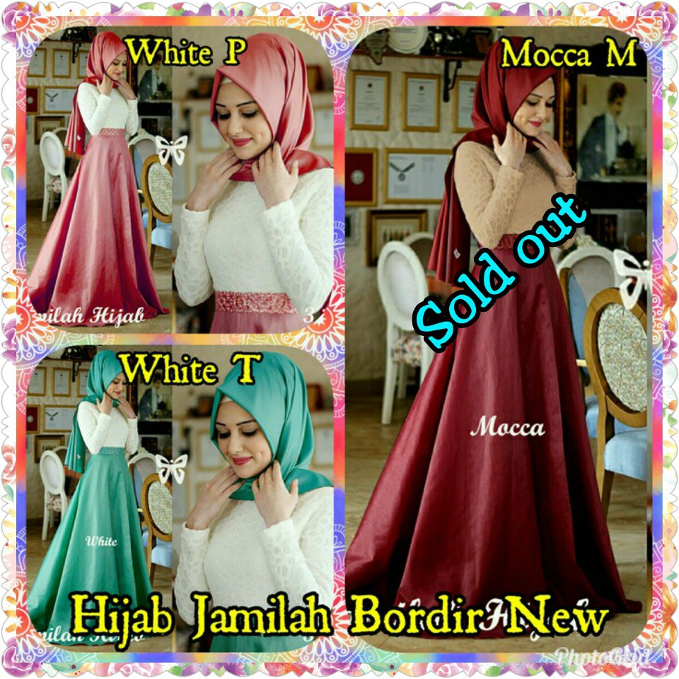 FASHION MUSLIM KEKINIAN BARU Hijab Jamilah Bordir New Shopee Indonesia