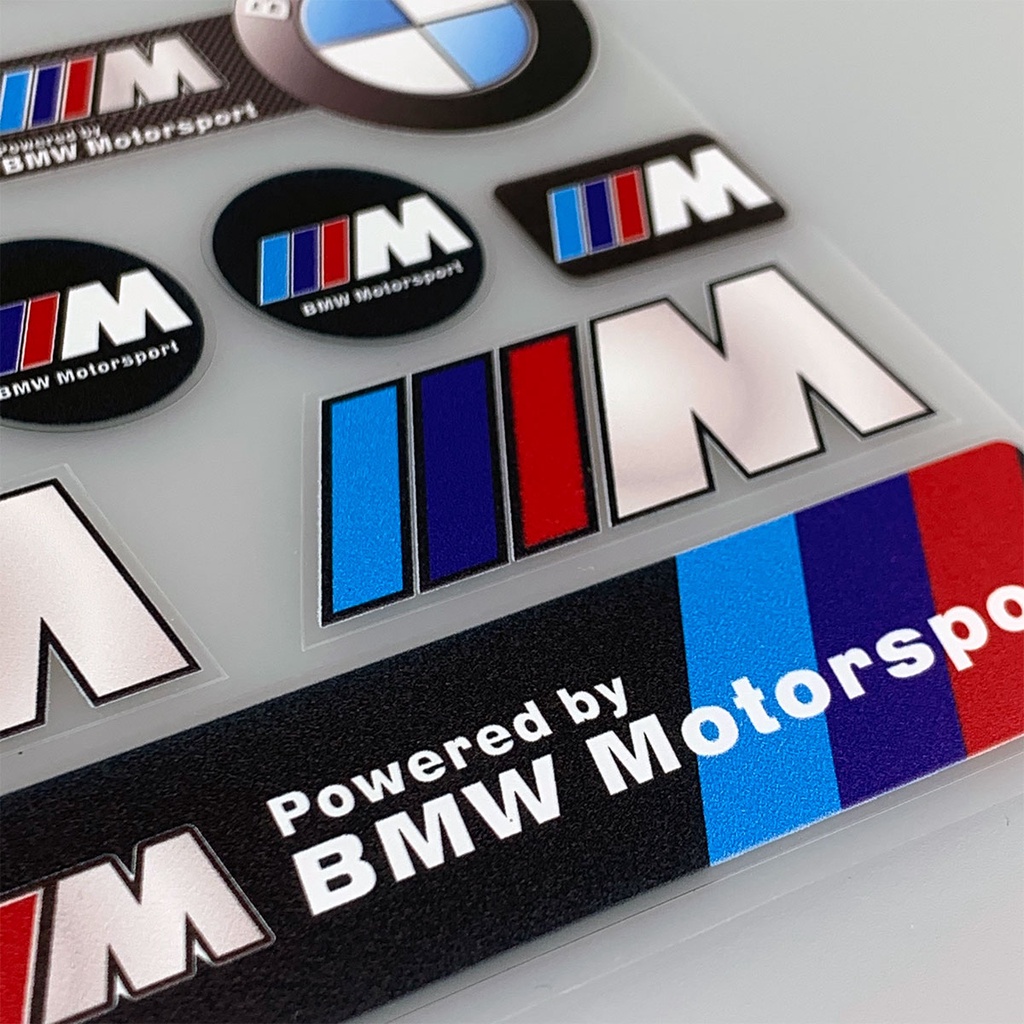 Stiker Emblem Logo BMW 1 2 3 4 5 6 7 series X1 X3 X4 X5 X6 F10 F30 Untuk Pintu Depan Mobil