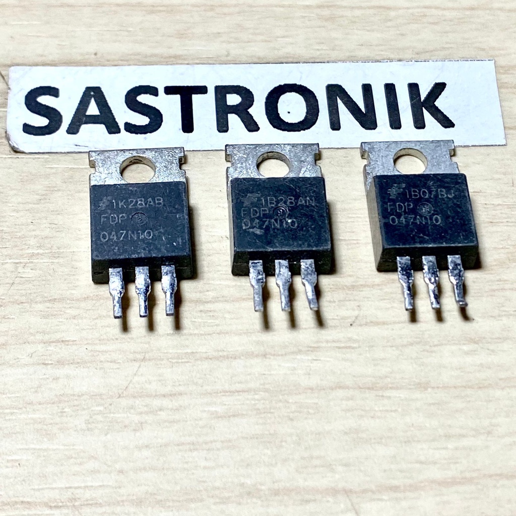 mosfet FDP047n10 fdp 047n10 original cabutan 164amper 100v KAKI PENDEK ready