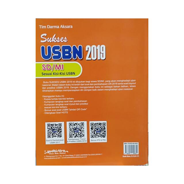 Buku Usbn Sd Mi Yudhistira