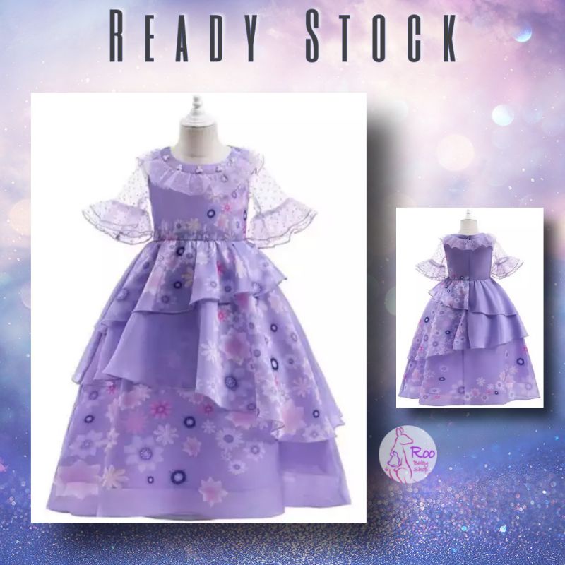 Dress Encanto Disney Movie - Kostum Encanto Isabela Madrigal