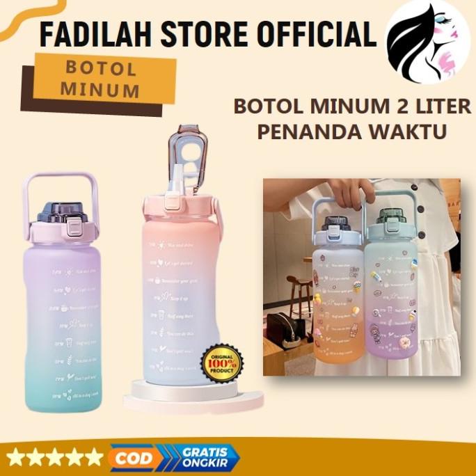 Botol Tempat Minum Sedotan 2 Liter Anak Lucu Viral Murah Korea