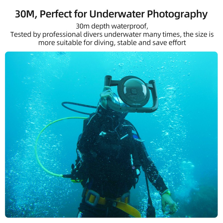 Telesin 30m Diving Rig Stabilizer Kit for GoPro Hero 10 / 9 dome Port