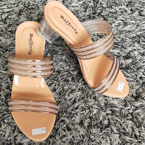 GISSHOP >> SANDAL HAK KACA JELLY PASIR/HAK KACA 5CM