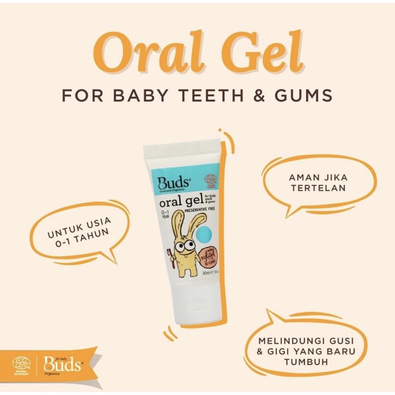 Buds Organics Oral Gel - Pasta gigi bayi