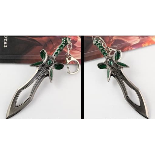 Gantungan Keychain Dota 2 Butterfly Sword | Aksesoris Steam Valve