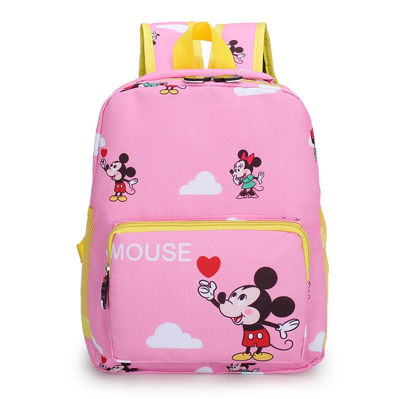 Tas Ransel Perempuan Tas Sekolah Anak  Tas Mickey Mouse Backpack Multifungsi