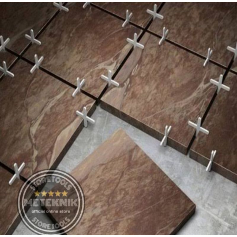 (Me)tile spacer 1 mm nat 3 mm alat jangka pengukur/pengatur kramik 100 pcs