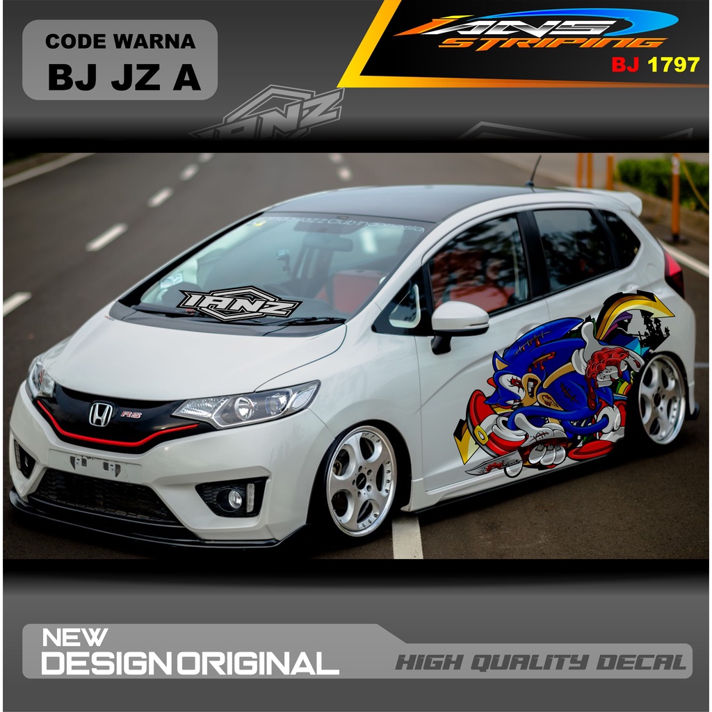 STICKER DECAL MOBIL HONDA JAZZ MOBIL AGYA AYLA AVANZA DLL / STIKER VARIASI MOBIL / DECAL STIKER MOBIL