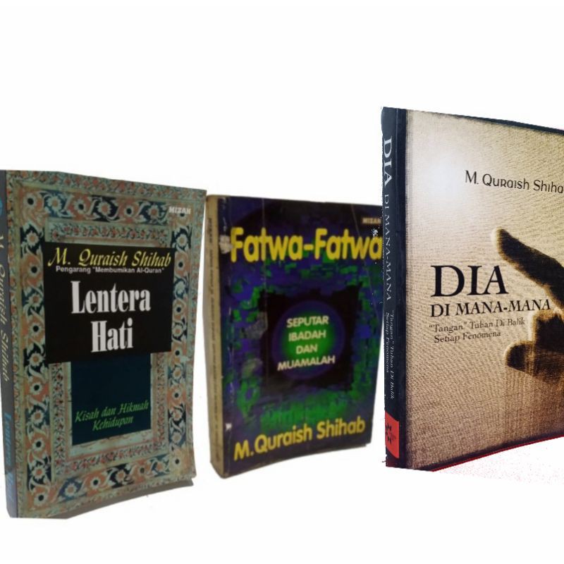 

buku Quraish Shihab dia dimana mana Fatwa ibadah lentera hati 3set