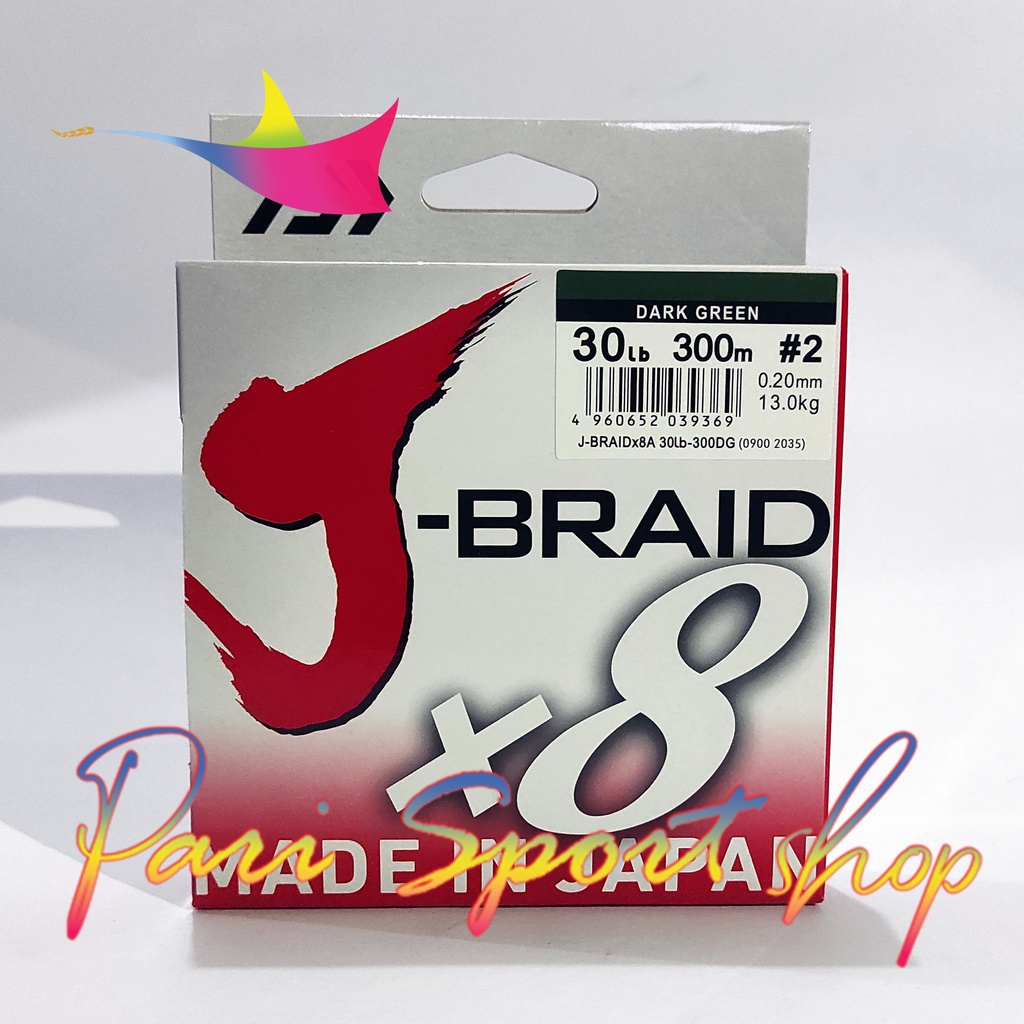Senar Pancing Benang PE Daiwa J Braid Jbraid J-Braid x8