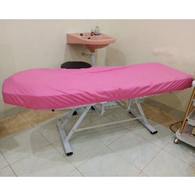 Sprei Bed Facial Electric Informa Katun Tanpa Rumbai | Sprei Bed Salon Elektrik