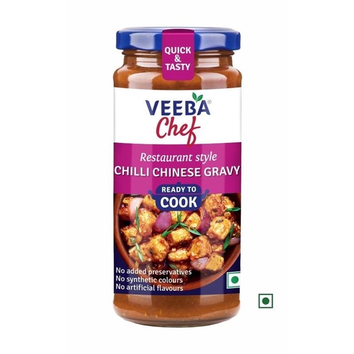 

Chilli Chinese Gravy VEEBA CHEF 260g Ready To Cook / Saos / Instan