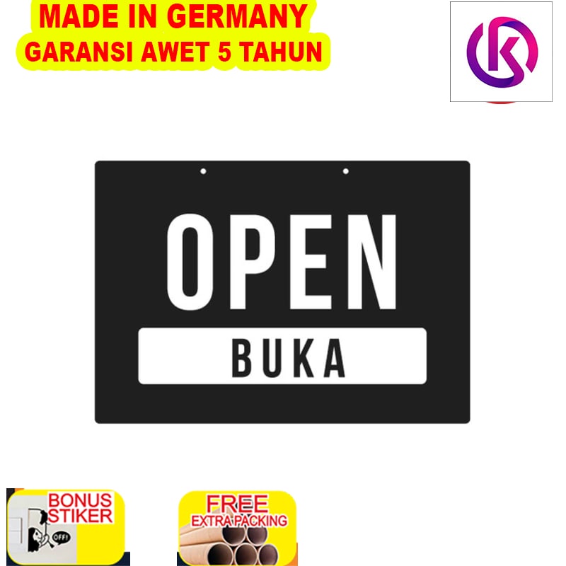 

Terlaris OPEN CLOSED SIGN ACRYLIC PRINTED / SIGN BUKA TUTUP / LABEL OPEN CLOSED