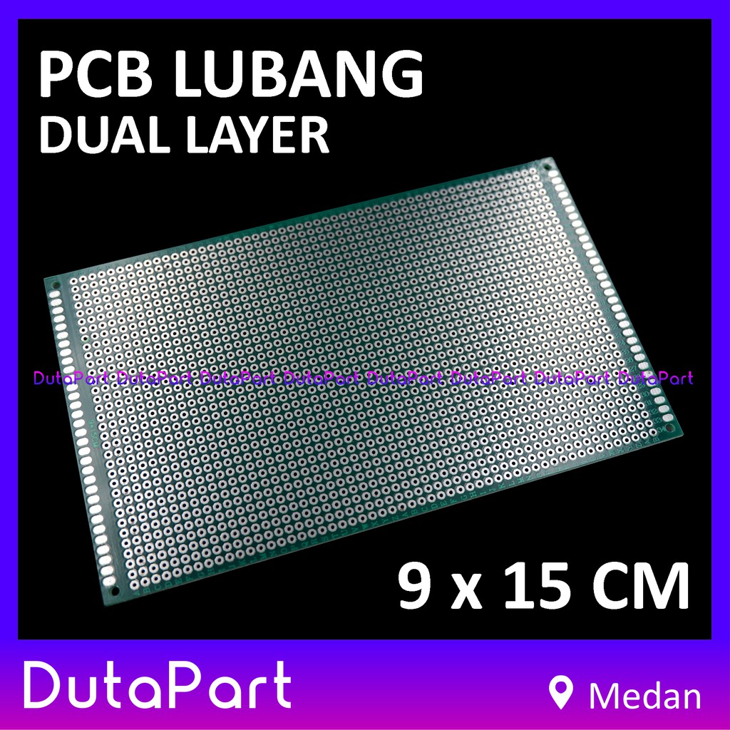 9x15 cm PCB Lubang Dua Sisi Dual Double Layer Side 9*15 Prototype Board