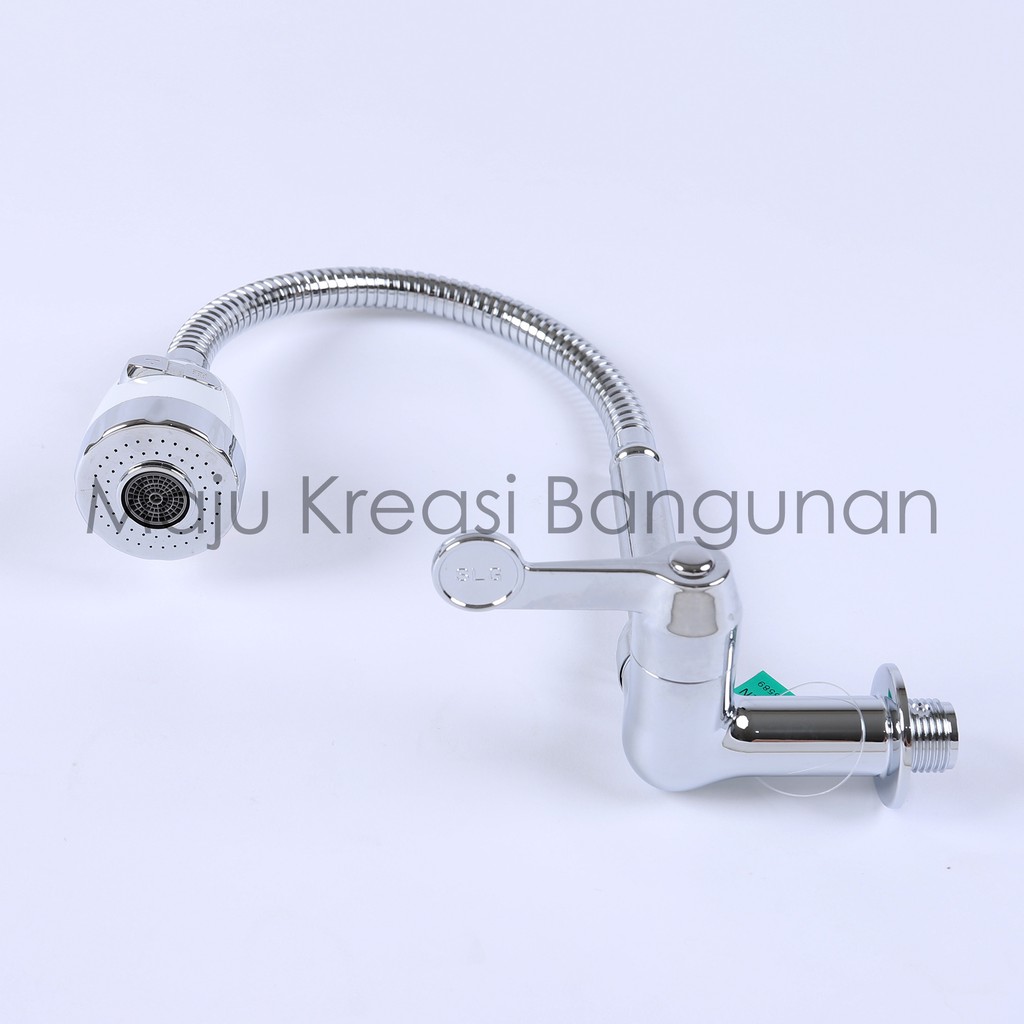 Kran Angsa Fleksibel NEW SOLIGEN PVC Keran Air Cuci Piring Tembok Sink Flexible WM1 WS1C WS1W WS1B