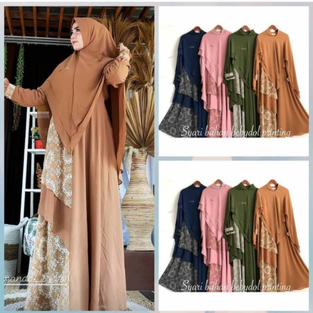 DRESS SET ANISA SYAR'I PRINT