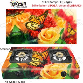  Stiker  Kompor  2 Tungku Kupu Kupu Shopee  Indonesia