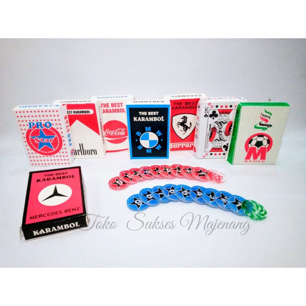 KOIN KARAMBOL 2 LAPIS / BIJI KARAMBOL D.3 CM T 0.5 CM / KOIN KARAMBOL 2 LAPIS MURAH / BIJI  KARAMBOL