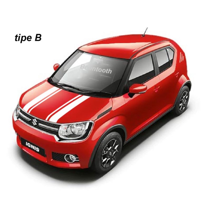 Decal Stiker kap mesin Suzuki Ignis -qualitas Premium Oracal