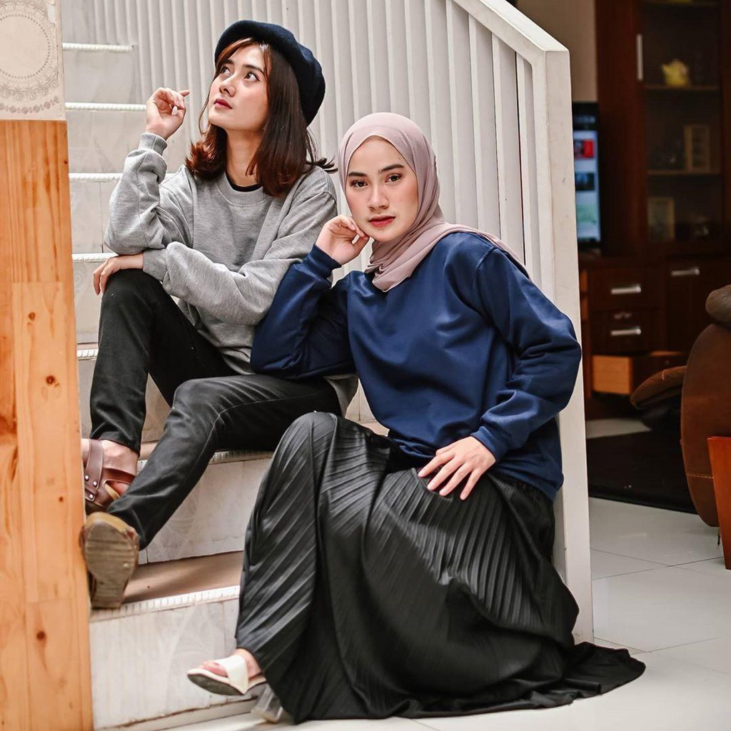 Nara Grosir - Basic Sweater l Sweater Polos l Sweater Pria dan Wanita