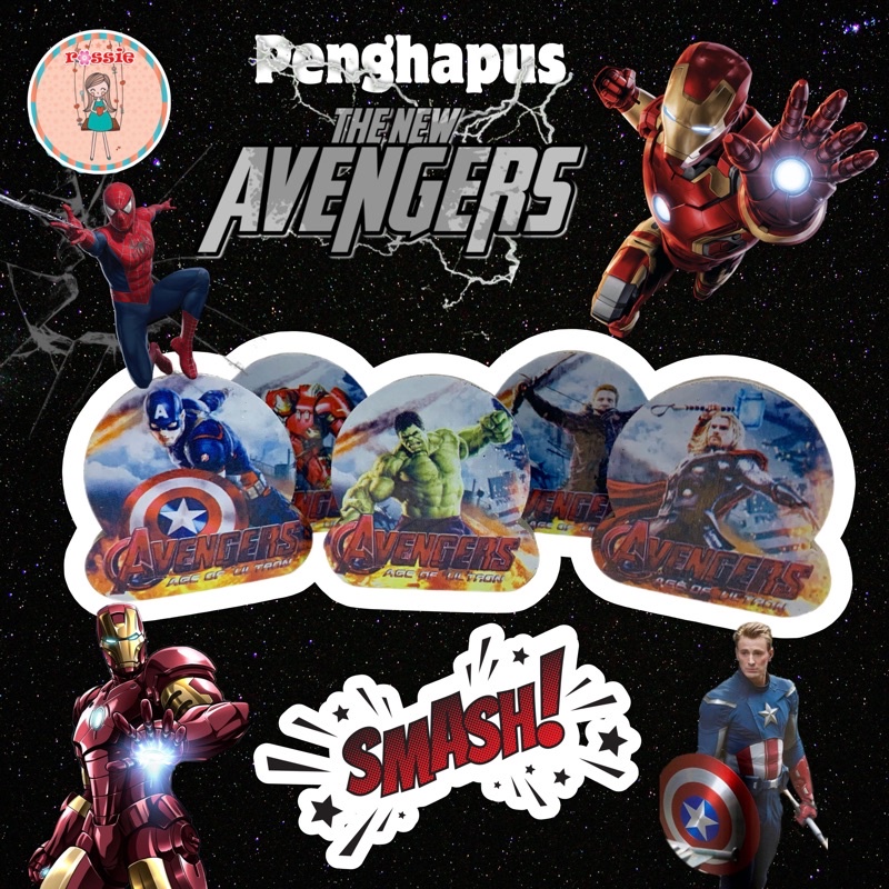 

Penghapus Avanger/Penghapus Superhero/Alat Tulis Anak Laki