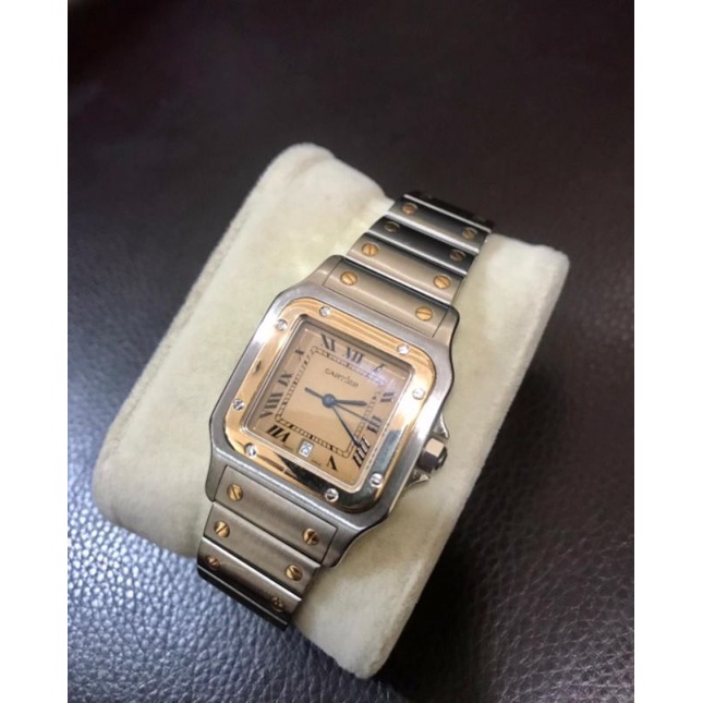 jam tangan Cartier Santos original preloved jam boysize authentic