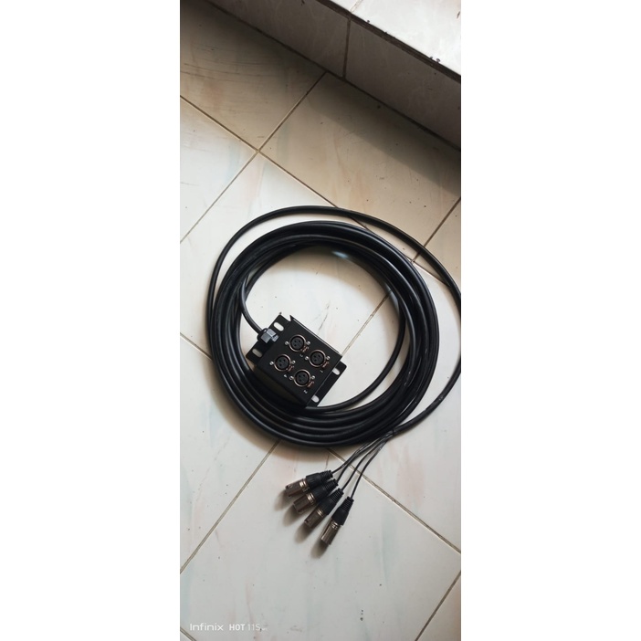 kabel snake BMA 4 chanel panjang 30m lengkap dengan jack dan box