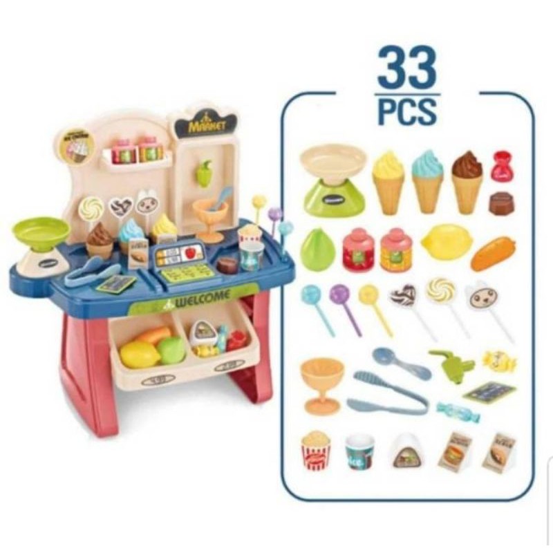 Mini Market Playset atau Kado Mainan Anak Perempuan Playset