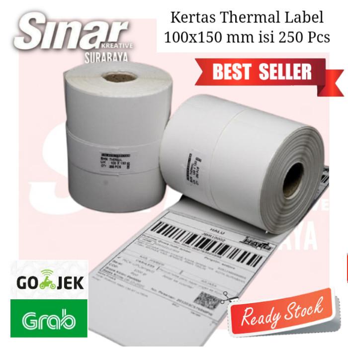 

Kertas Label Thermal Sticker 100X150 Mm Isi 250 Pcs With Gap