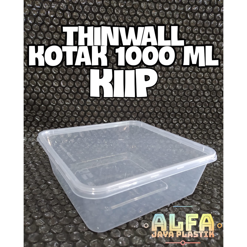 Thinwall kotak 1000 ml KIIP / KIIP FOOD CONTAINER / wadah plastik 1L