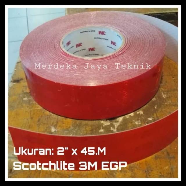 

Reflective 3M Sarang Tawon Stiker Diamond Grade Scotchlite Warna Red Ukuran 48mm x 45M Lakban Stiker