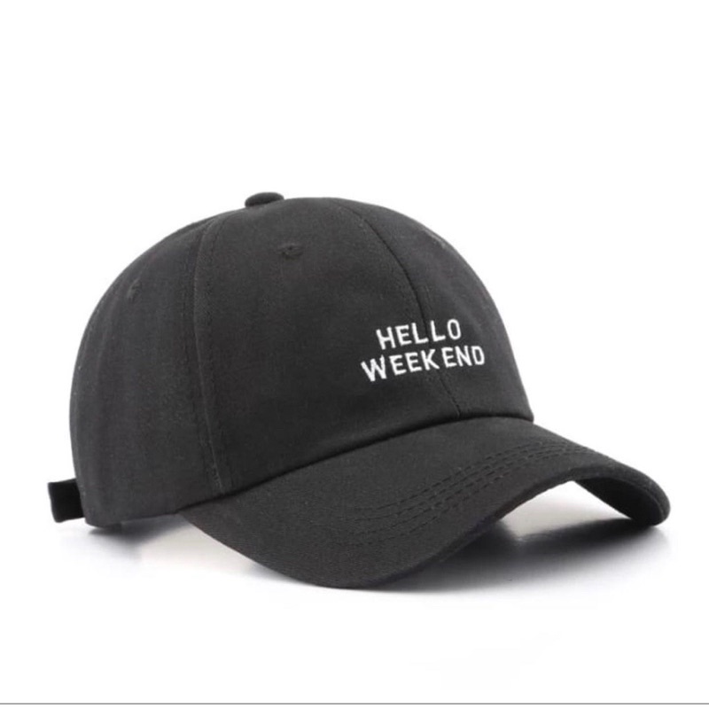 TOPI AESTHETIC HELLO WEEKEND UNISEX