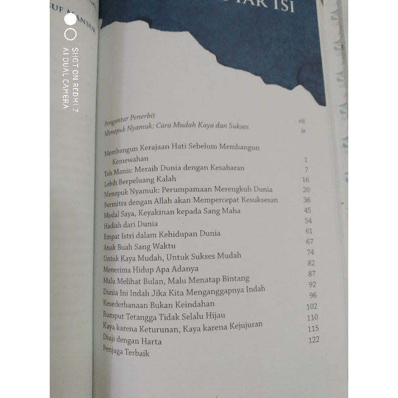 Buku motivasi Islami Kaya lewat jalan tol karya ustadz yusuf mansur