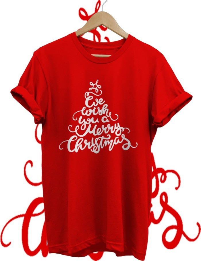 KAOS TSHIRT BAJU NATAL we love MERRY CHRISTMAS COMBED 30S BAJU KELuarga natal