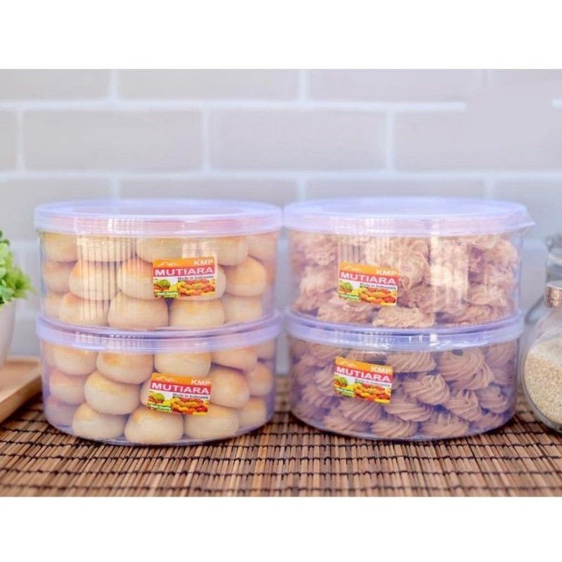 Toples Nastar Plastik 500 gram Toples kue Lebaran Toples Kue ISI 12