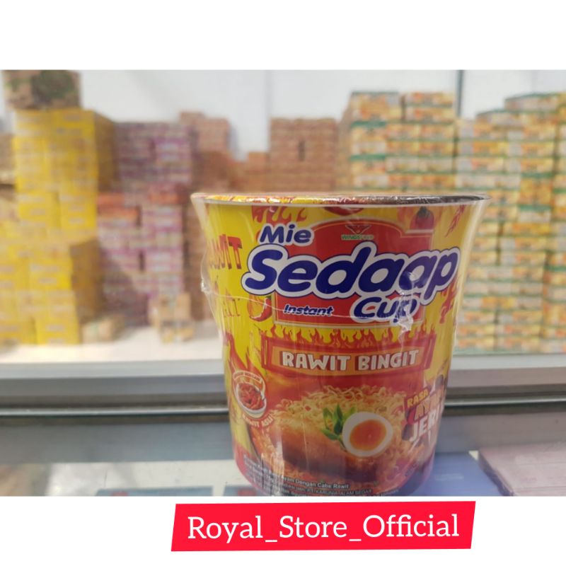 

Mie Sedap cup Rawit Bingit Rasa Baru AYAM JERIT/1 cup