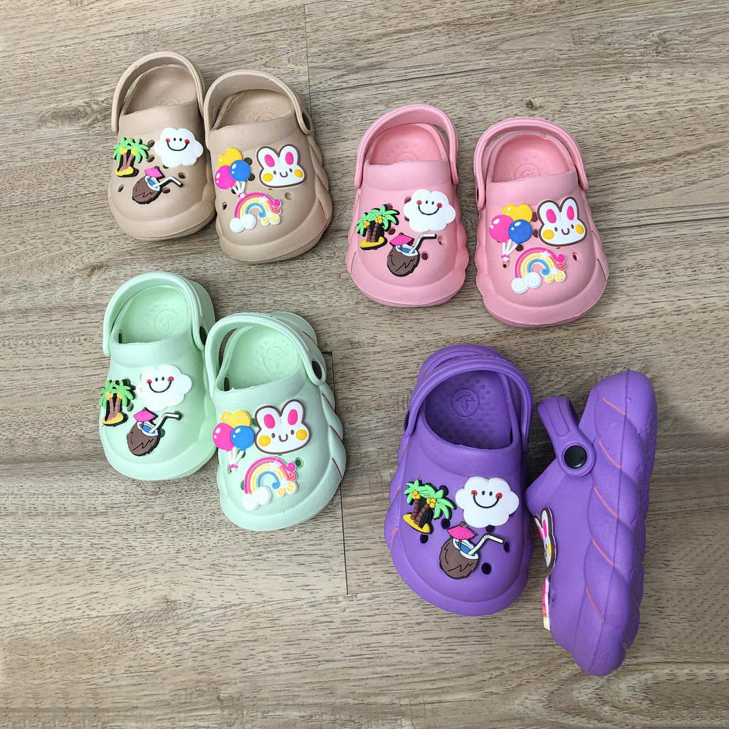 Sandal Anak Perempuan Baby Girl Slop Tali Belakang Model Korea Lucu Balita 6130