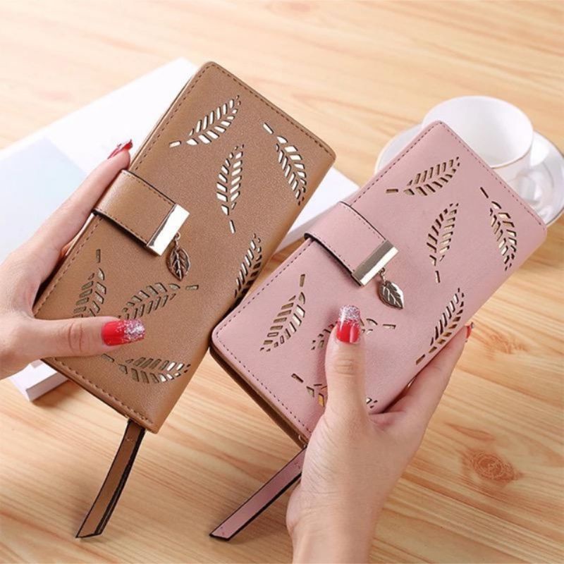 Dompet Panjang Wanita Kulit Sintetis Premium Dompet Lipat Dompet Import Terlaris Fashion Korea Kekinian