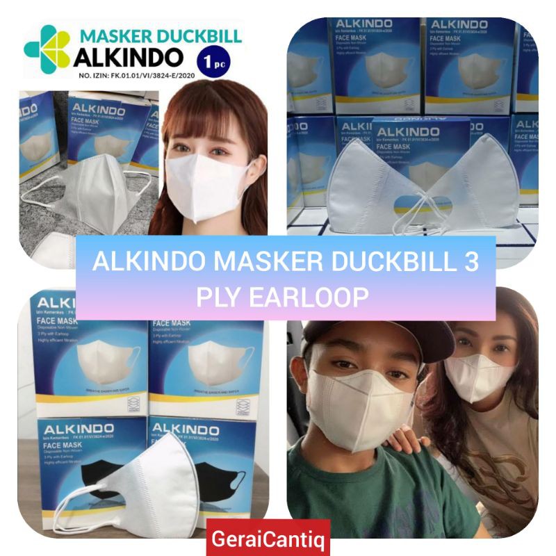 MASKER DUCKBILL 3PLY EARLOOP PREMIUM MASK PER PCS