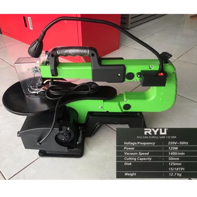 Scroll saw ryu gergaji oglok scrollsaw RSS 125 variabel speed