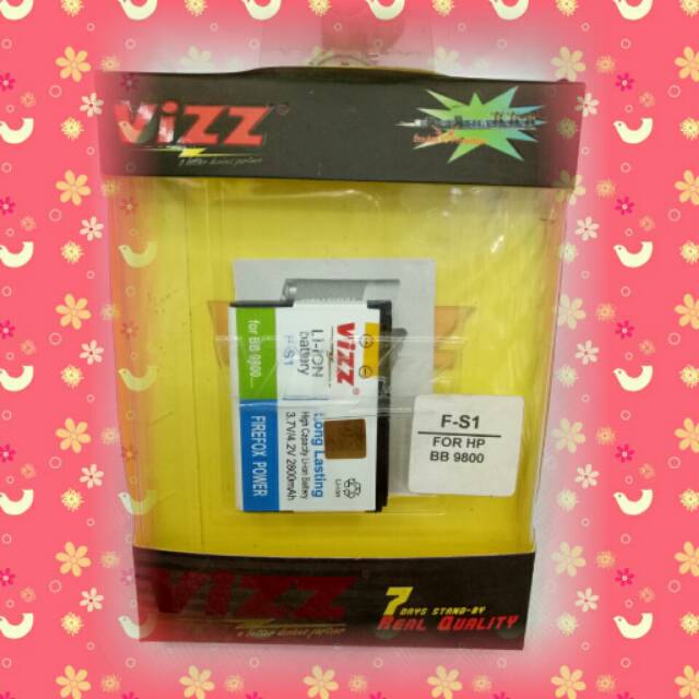 Baterai Vizz Blackberry F-S1(9800)