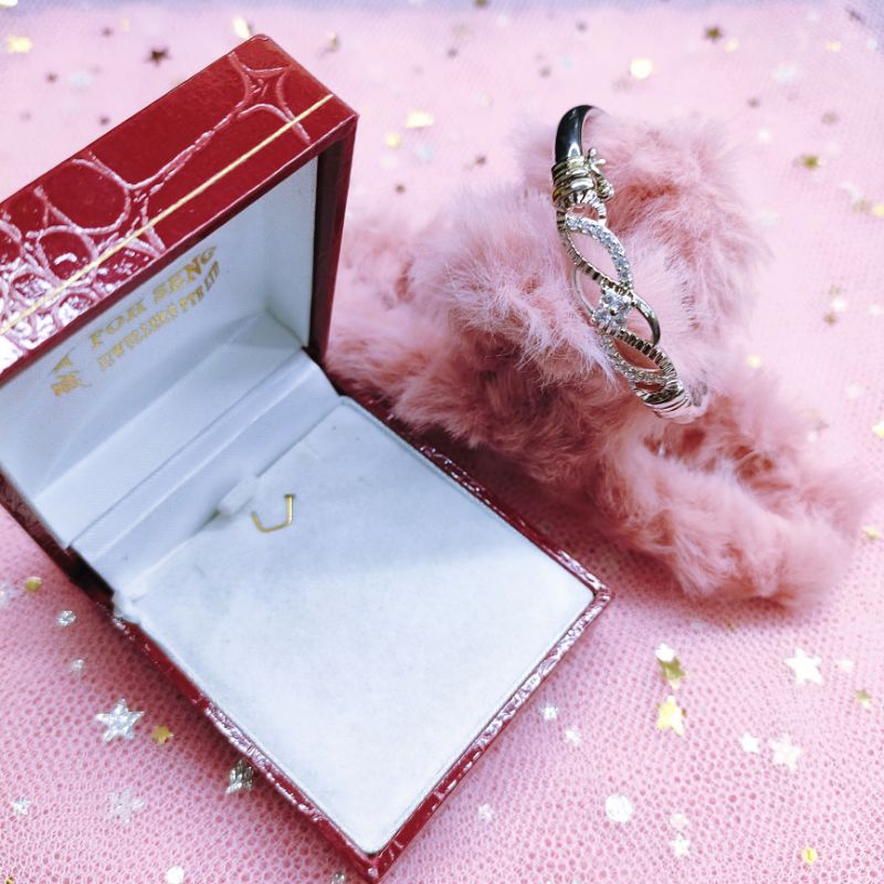 Gelang Bangle Anak Silver Titanium Anti Karat 651BMN