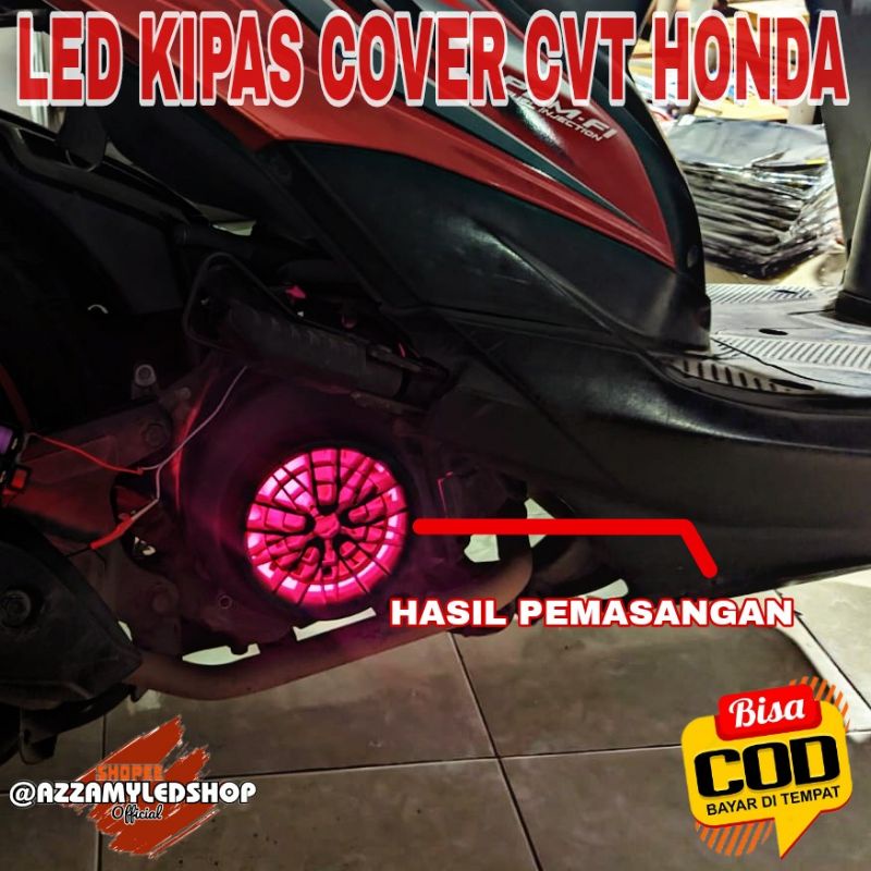 terbaru lampu motor led cover kipas cvt honda beat scoopy genio semua type