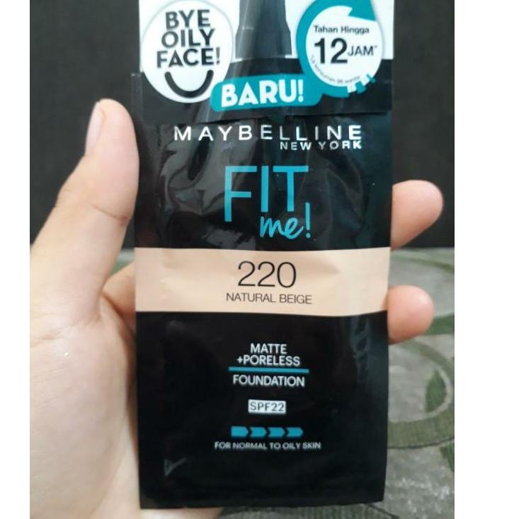 ✅ MAYBELLINE Fit Me Foundation Sachet natural beige 220 dan ivory 120