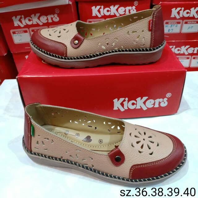kickers kulit wanita original