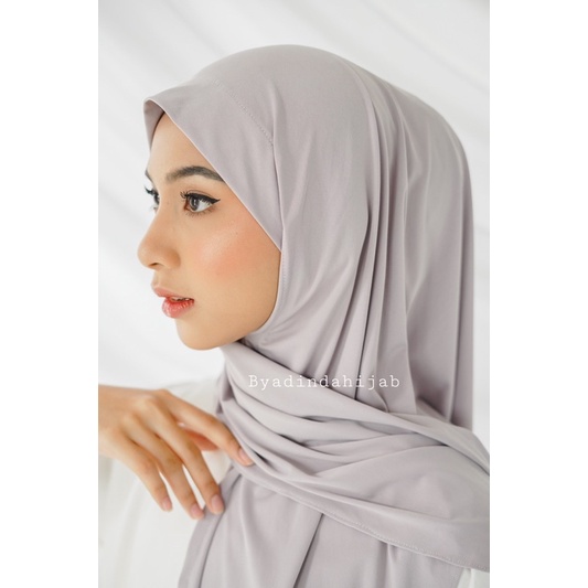 Khimar Segitiga Instan Jersey ZIYA polos bergo non pad daily hijab malay kerudung instant