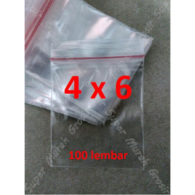 Plastik C tik dan Plastik KLIP Merah Putih 4x6 dan 5x8 isi 100 lembar kualitas super