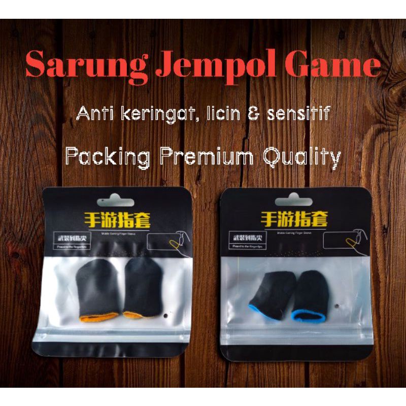 SARUNG GAME / SARUNG JEMPOL / JARI FINGER ANTI KERINGAT ISI 2 TOUCH SCREEN GAME FREE FIRE, MOBILE LEGENDS, PUBG