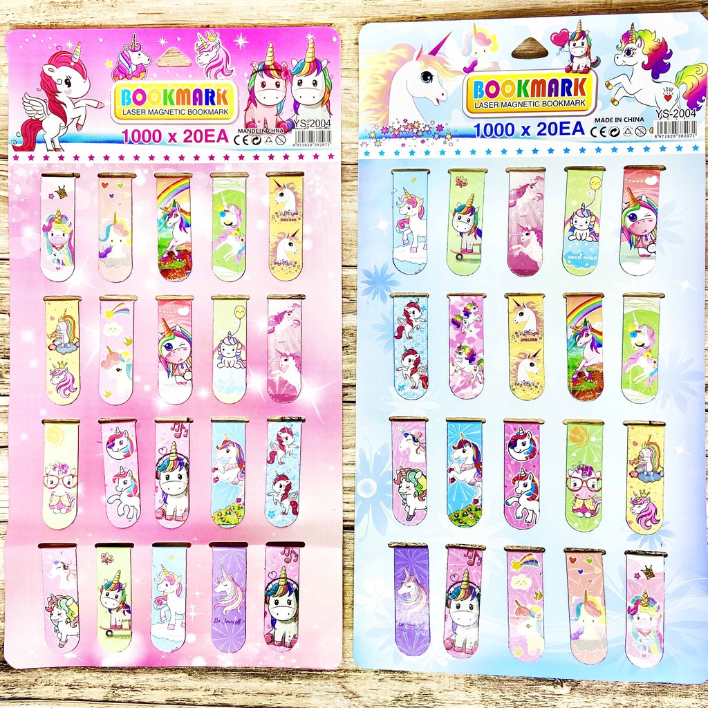PEMBATAS BUKU MAGNET KARAKTER KARTUN LUCU / STICKY NOTE / PENANDA BUKU / BOOKMARK